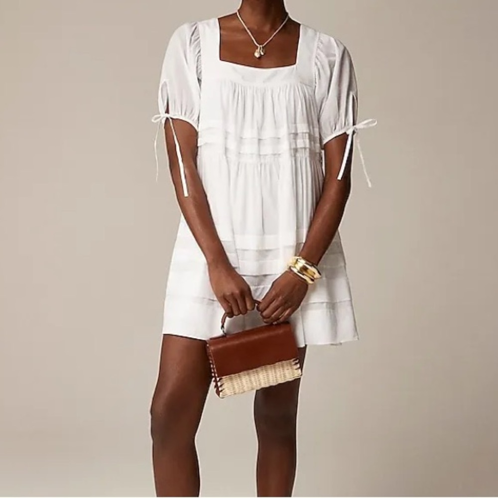 Calliste Mini Dress in Cotton Voile